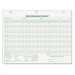 TOPS 3284 Daily Attendance Card, 8 1/2 x 11, 50 Forms