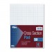 TOPS 35041 Cross Section Pads, 4 Squares, 8 1/2 x 11, White, 50 Sheets