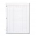 TOPS 3619 Data Pad w/Numbered Column Headings, 11" x 8 1/2", White, 50 Sheets