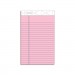 TOPS TOP63050 Prism Plus Colored Legal Pads, 5 x 8, Pink, 50 Sheets, Dozen