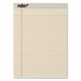 TOPS 63130 Prism Plus Colored Legal Pads, 8 1/2 x 11 3/4, Ivory, 50 Sheets, Dozen