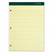 TOPS 63383 Double Docket Writing Pad, 8 1/2 x 11 3/4, Canary, 100 Sheets
