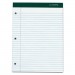 TOPS 63437 Double Docket Ruled Pads, 8 1/2 x 11 3/4, White, 100 Sheets, 6 Pads/Pack