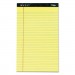 TOPS 63580 Docket Ruled Perforated Pads, 8 1/2 x 14, Canary, 50 Sheets, Dozen