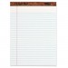 TOPS 7533 The Legal Pad Ruled Perforated Pads, 8 1/2 x 11 3/4, White, 50 Sheets, Dozen