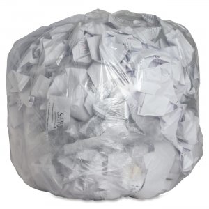 Genuine Joe 01013 Clear Trash Can Liners