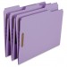 Smead 12440 Lavender Colored Fastener File Folders with Reinforced Tabs