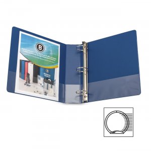 Business Source 16464 Basic Round Ring Binder with Pockets