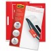 Fellowes 52016 Glossy Pouches - ID Tag punched, 5 mil, 100 pack