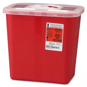 Covidien SRRO100970 Sharps 2 Gallon Container With Rotor Lid
