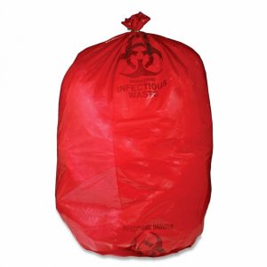 Medegen RIWB142143 Red Biohazard Waste Bag