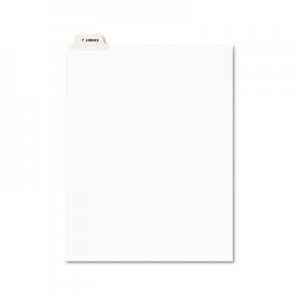 Avery 11949 Avery-Style Preprinted Legal Bottom Tab Divider, Exhibit J, Letter, White, 25/PK