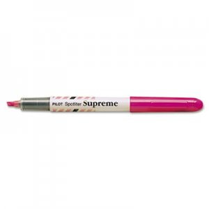 Pilot 16005 Spotliter Supreme Highlighter, Pocket Clip, Fluorescent Pink, Dozen