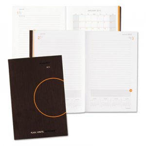 At-A-Glance 70620130 One-Day-Per-Page Planning Notebook, 6 x 9, Dark Gray/Orange, 2016