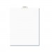 Avery 12396 Avery-Style Preprinted Legal Bottom Tab Dividers, Exhibit W, Letter, 25/Pack