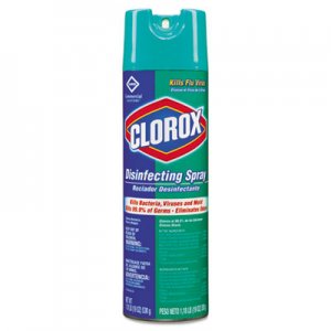 Clorox 38504CT Disinfecting Spray, Fresh, 19oz Aerosol, 12/Carton
