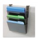 deflecto 73502RT Three-Pocket File Partition Set with Brackets, Letter, Smoke