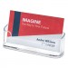 deflecto 70101 Horizontal Business Card Holder, 3 3/4w x 1 7/8h x 1 1/2d, Clear