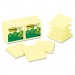 Post-it Notes MMMR330RP12YW Recycled Pop-Up Notes Refill, 3 x 3, Canary YW,100 Sheets/Pad, 12 Pads/Pack