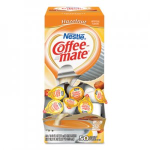 Coffee-mate NES35180BX Liquid Coffee Creamer, Hazelnut, 0.38 oz Mini Cups, 50/Box