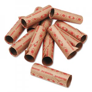 PM Company 65072 Preformed Tubular Coin Wrappers, Quarters, $10, 1000 Wrappers/Carton