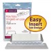 Smead 64600 Hanging File Tab/Insert, 1/5 Tab, 2 1/4 Inch, Clear Tab/White Insert, 25/Pack