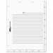 Tabbies 54520 Medical Chart Index Divider Sheets, 8-1/2 x 11, White, 400/Box