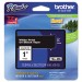 Brother P-Touch TZE355 TZe Standard Adhesive Laminated Labeling Tape, 1w, White on Black