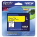 Brother P-Touch TZE651 TZe Standard Adhesive Laminated Labeling Tape, 1w, Black on Yellow