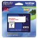 Brother P-Touch TZE252 TZe Standard Adhesive Laminated Labeling Tape, 1w, Red on White