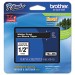Brother P-Touch TZE335 TZe Standard Adhesive Laminated Labeling Tape, 1/2w, White on Black