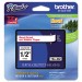 Brother P-Touch TZE232 TZe Standard Adhesive Laminated Labeling Tape, 1/2w, Red on White