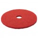 3M 08395 Red Buffer Floor Pads 5100, Low-Speed, 20", 5/Carton