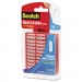 Scotch R101 Restickable Mounting Tabs, 1" x 3", Clear, 6/Pack