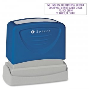 Sparco CS60460 Business Address Stamp
