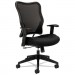 basyx VL702MM10 VL702 Series High-Back Swivel/Tilt Work Chair, Black Mesh