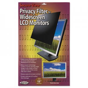 Kantek SVL190W Secure View LCD Monitor Privacy Filter For 19" Widescreen