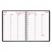 Brownline REDCB950VBLK DuraFlex Weekly Planner, 8 1/2 x 11, Black, 2017