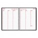 Brownline REDCB950VBLK DuraFlex Weekly Planner, 8 1/2 x 11, Black, 2017