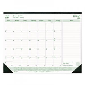 Brownline C177437 EcoLogix Monthly Desk Pad Calendar, 22 x 17, 2016