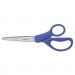 Westcott 15452 Preferred Line Stainless Steel Scissors, 8" Long, Blue, 2/Pack