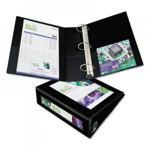 Avery 68037 Framed View Heavy-Duty Binder w/Locking 1-Touch EZD Rings, 3" Cap, Black