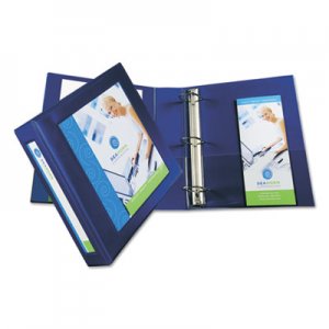 Avery 68033 Framed View Heavy-Duty Binder w/Locking 1-Touch EZD Rings, 2" Cap, Navy Blue