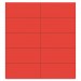 MasterVision FM2404 Dry Erase Magnetic Tape Strips, Red, 2" x 7/8", 25/Pack