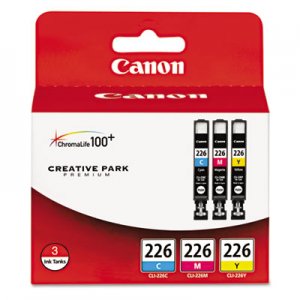 Canon 4547B005 4547B005 (CLI-226) Ink, Cyan/Magenta/Yellow, 3/PK