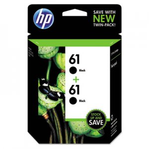 HP CZ073FN 61, (CZ073FN) 2-pack Black Original Ink Cartridges