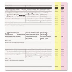 PM Company PMC59105 Digital Carbonless Paper, 3-Part, 8.5 x 11, White/Canary/Pink, 835/Carton