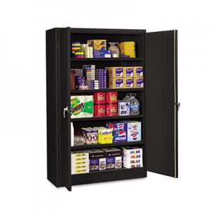 Tennsco TNNJ1878SUBK Assembled Jumbo Steel Storage Cabinet, 48w x 18d x 78h, Black