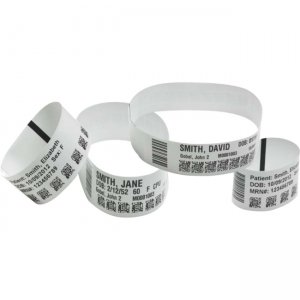 Zebra 10015358K Z-Band UltraSoft Wristband Cartridge Kit (White)