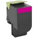 Lexmark 80C0HMG CX 410/510 Magenta High Yield Return Program Print Cartridge (3K)